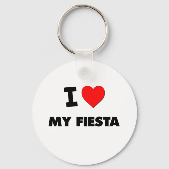 I Love My Fiesta Key Ring (Front)