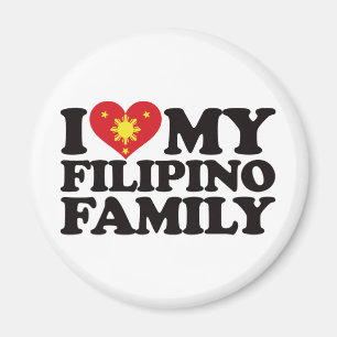 I Love My Filipino Family Magnet