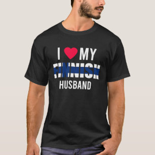 I Love My Finnish Husband Valentines Day T-Shirt