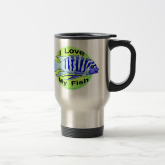 I Love My Fish Travel Mug