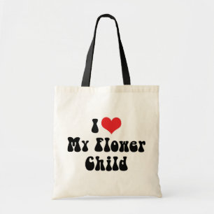 I Love My Flower Child Tote Bag