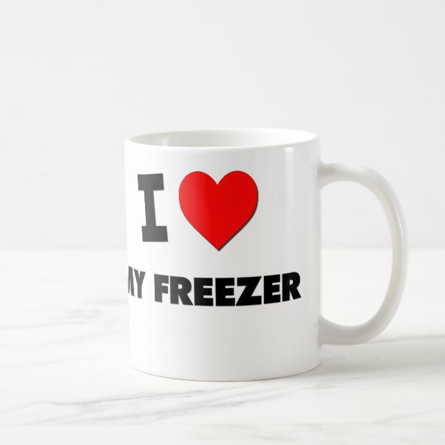 I Love My Freezer Coffee Mug (Right)