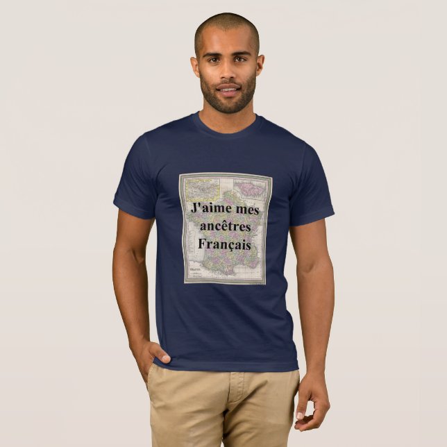 I Love My French Ancestors T-Shirt (Front Full)