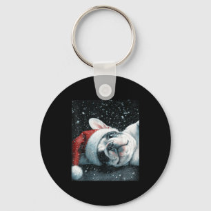 I Love My French Bulldog Christmas Cute  Key Ring