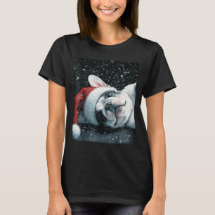 I Love My French Bulldog Christmas Cute  T-Shirt