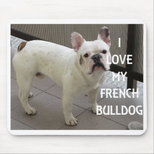 I Love My French Bulldog Mouse Pad