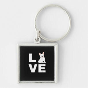 I Love My Frenchie French Bulldog Dog Lover Gift Key Ring