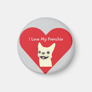 I love my Frenchie, Lavender Magnet