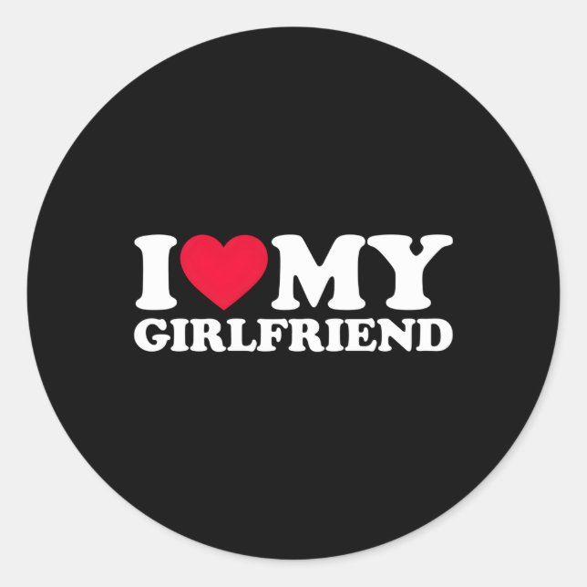I Love My Friend Friend I Love My Friend Classic Round Sticker (Front)