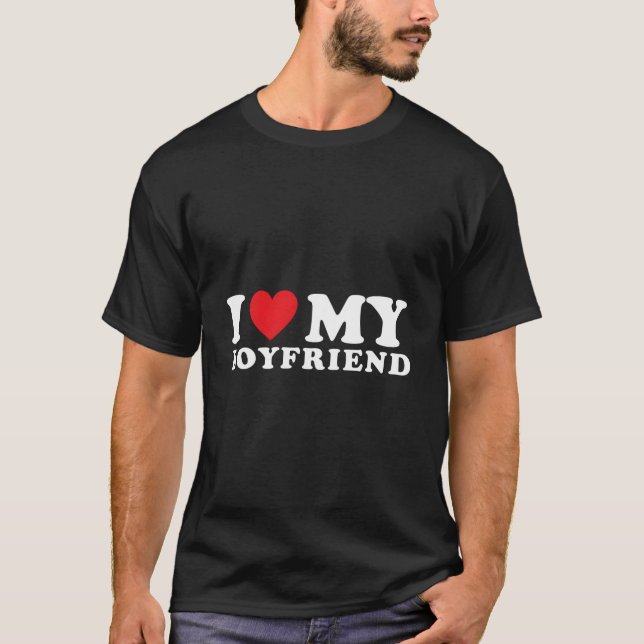 I Love My Friend I He My Friend Bf T-Shirt (Front)