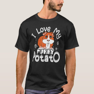 I Love My Furry Potato Guinea Pig Cavy Animals   5 T-Shirt