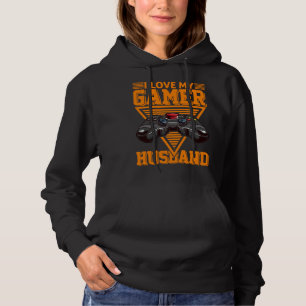 I Love My Gamer Husband Video Gamer Couple Hoodie