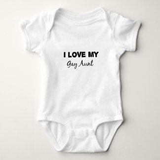 i love my gay aunt baby bodysuit