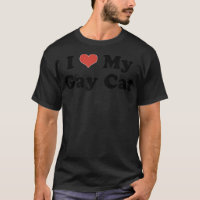 I Love My Gay Cat Heart Funny LGBT Pet Pride Proud