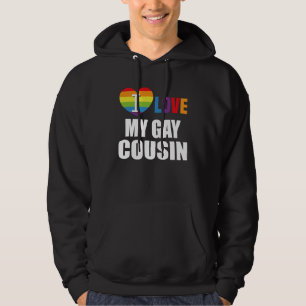 I Love My Gay Cousin LGBT Gay Lesbian Hoodie