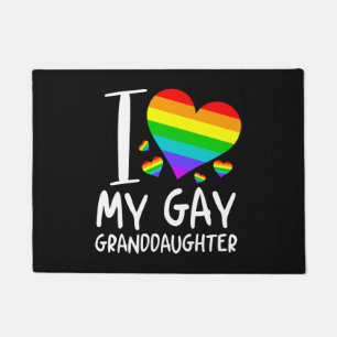 I Love My Gay Granddaughter Lgbt Month Family Doormat
