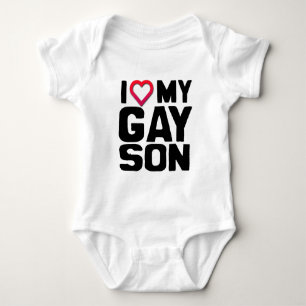 I LOVE MY GAY SON -.png Baby Bodysuit
