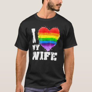 I Love My Gay Wife Lgbt Lesbian T-Shirt