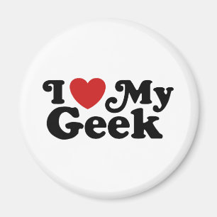I Love My Geek Magnet