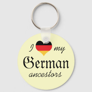 I love my German ancestors Keychain