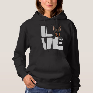 I Love My German Pinscher Dog Hoodie