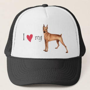 I Love my German Pinscher Trucker Hat