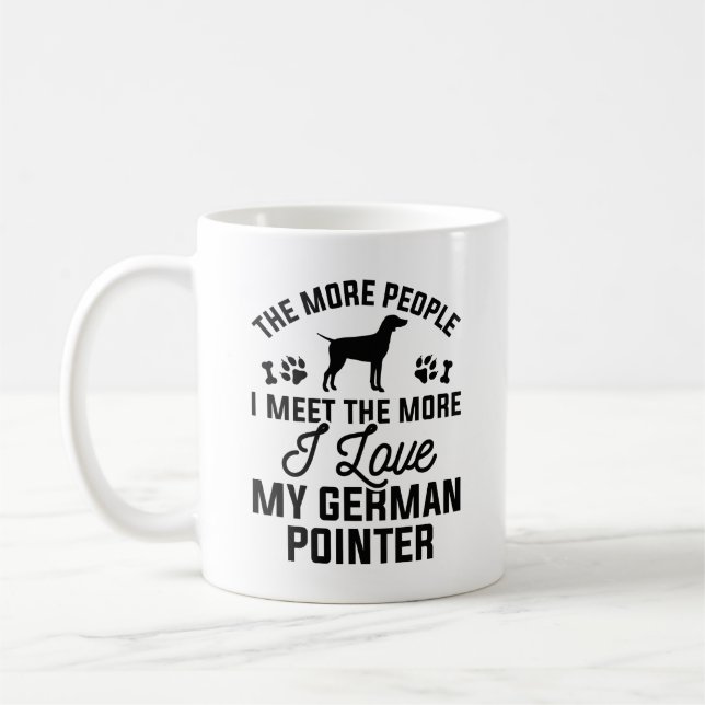 I Love My German Pointer Coffee Mug (Left)
