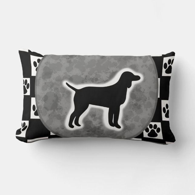 I Love My German Pointer Lumbar Cushion (Front)