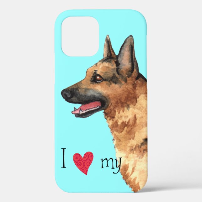 I Love my German Shepherd Case-Mate iPhone Case (Back)