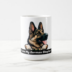 I Love My German Shepherd Coffee Mug