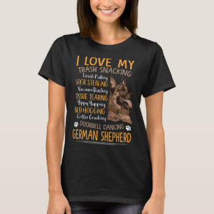 I Love My German Shepherd For Dog T-Shirt