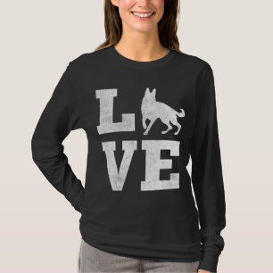 I Love My German Shepherd Funny Pet Dog Lover Gift T-Shirt