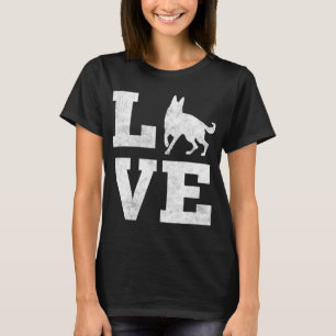 I Love My German Shepherd Funny Pet Dog Lover Gift T-Shirt