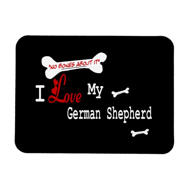 I Love My German Shepherd Magnet (Horizontal)