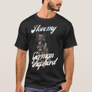 I Love My German Shepherd Premium T-Shirt