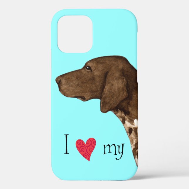 I Love my German Shorthaired Pointer Case-Mate iPhone Case (Back)