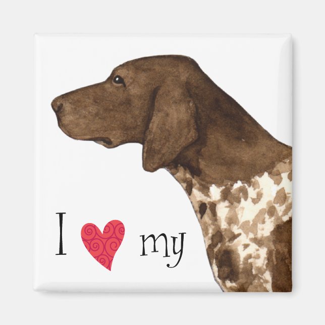 I Love my German Shorthaired Pointer Magnet (Front)