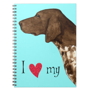 I Love my German Shorthaired Pointer Spiral Notebook