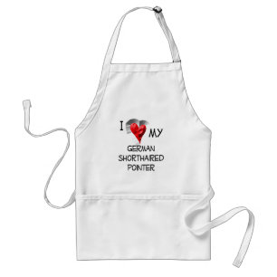 I Love My German Shorthaired Pointer Standard Apron