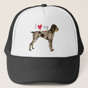 I Love my German Wirehaired Pointer Trucker Hat