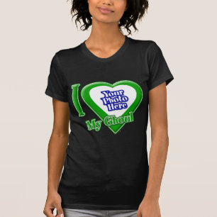 I Love My Ghoul With Your Photo T-Shirt