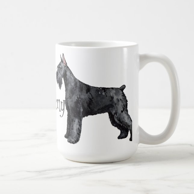 I Love my Giant Schnauzer Coffee Mug (Right)