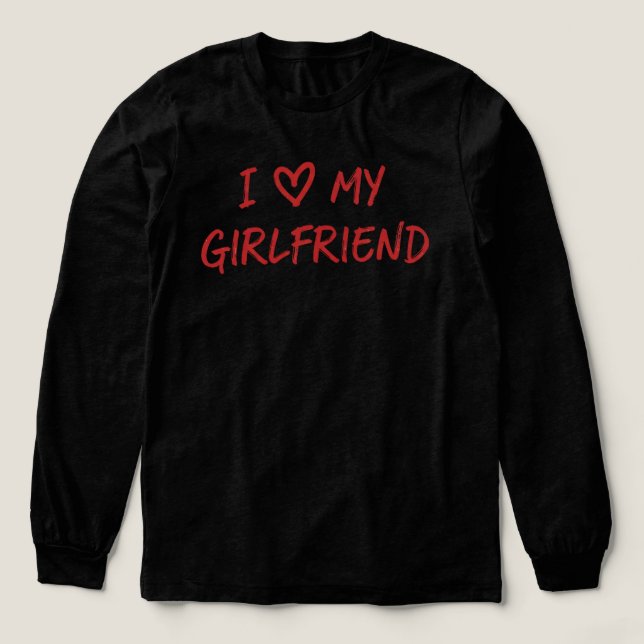 I love my Girlfreind Tri-Blend Shirt (Design Front)