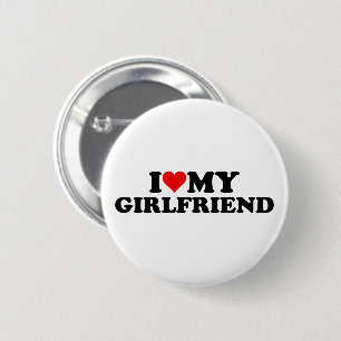 I Love My Girlfriend 3WH1 6 Cm Round Badge