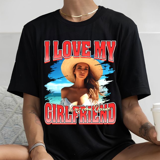 I Love My Girlfriend bootleg valentines day rap Tri-Blend Shirt (Creator Uploaded)