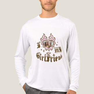 I Love My Girlfriend - Brown - DingusDesign Tri-Blend Shirt