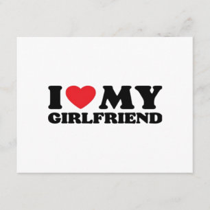 I Love My Girlfriend Classic Enclosure Card