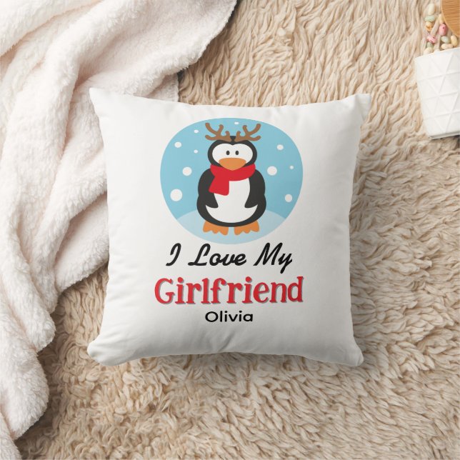 I Love My Girlfriend Cushion (Blanket)