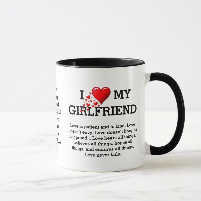 I LOVE MY GIRLFRIEND Custom Christian Mug (Right)