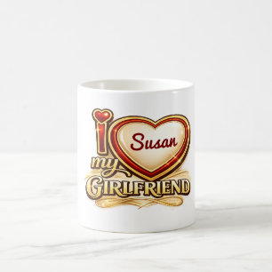 I Love My Girlfriend Custom Coffee Mug